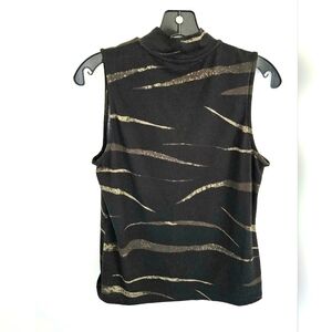 Liverpool Black and Camo Patterned Tank Top